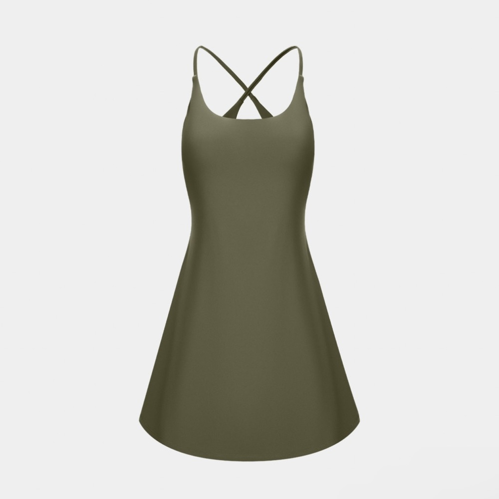 NWT HALARA Softlyzero"™ Plush Backless Active Dress-Easy Peezy Edition